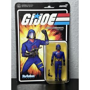 SUPER 7 G.I. JOE COBRA COMMANDER ENEMY LEADER 3.75 INCH FIGURE SUPER7 REACTION
